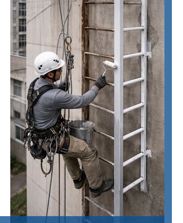 Покраска пожарных лестниц в Мелеузе от 4603 р. | ВЫСОТНИК-Млз