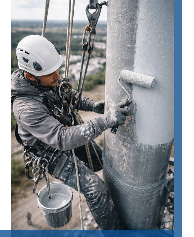 Покраска мачт связи под ключ в Мелеузе от 869 р. | ВЫСОТНИК-Млз