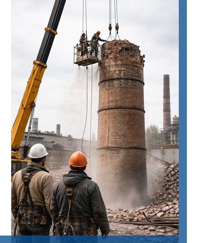 Демонтаж дымовой трубы в Мелеузе от 92061 р. | ВЫСОТНИК-Млз, смета