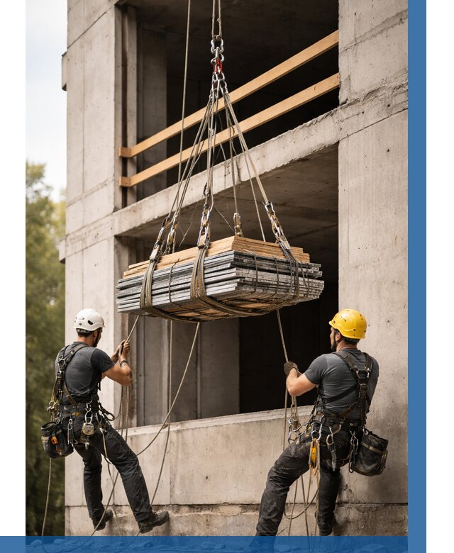 Подъем материала на этаж веревками в Мелеузе от 1534 р. | ВЫСОТНИК-Млз