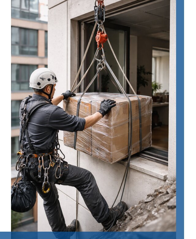 Подъем груза через окно в Мелеузе от 4603 р. | ВЫСОТНИК-Млз