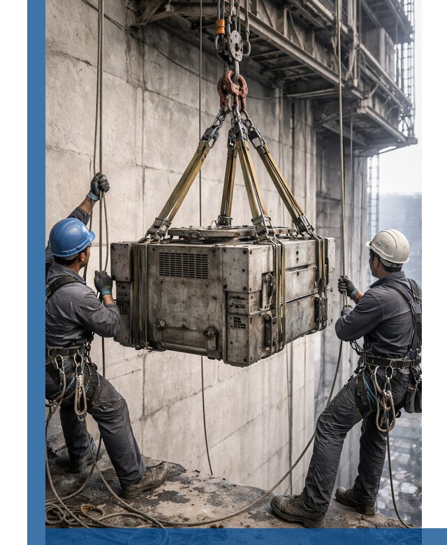 Такелажные работы на высоте, подъем и монтаж грузов в Мелеузе