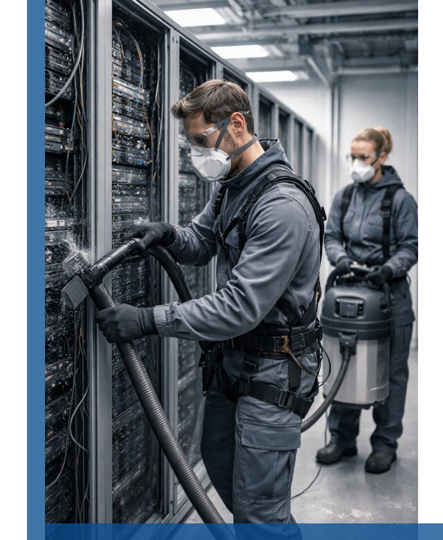 Обеспыливание серверной комнаты в Мелеузе, профессиональная очистка