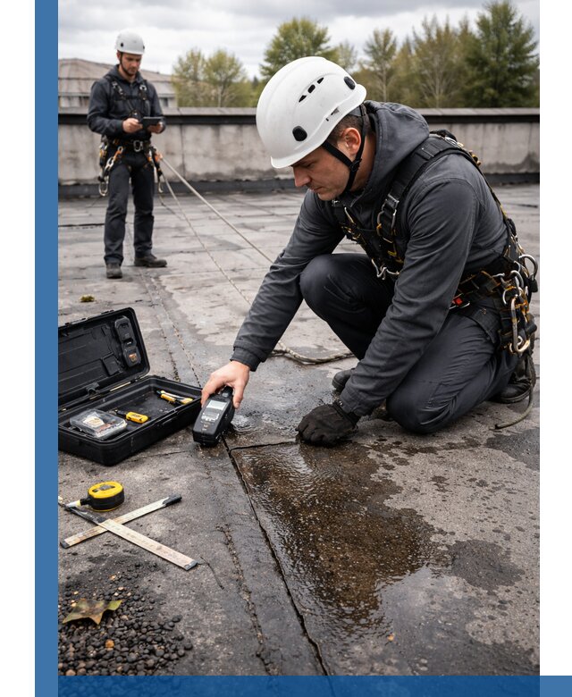 Обследование кровли на протечки и выявление дефектов в Мелеузе