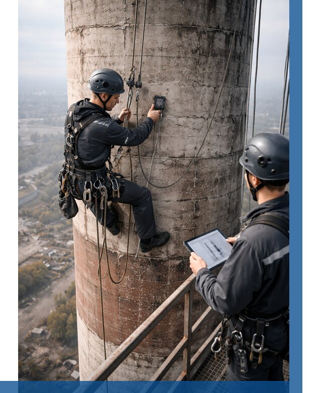 Обследование дымовой трубы в Мелеузе от 8183 р. | ВЫСОТНИК-Млз