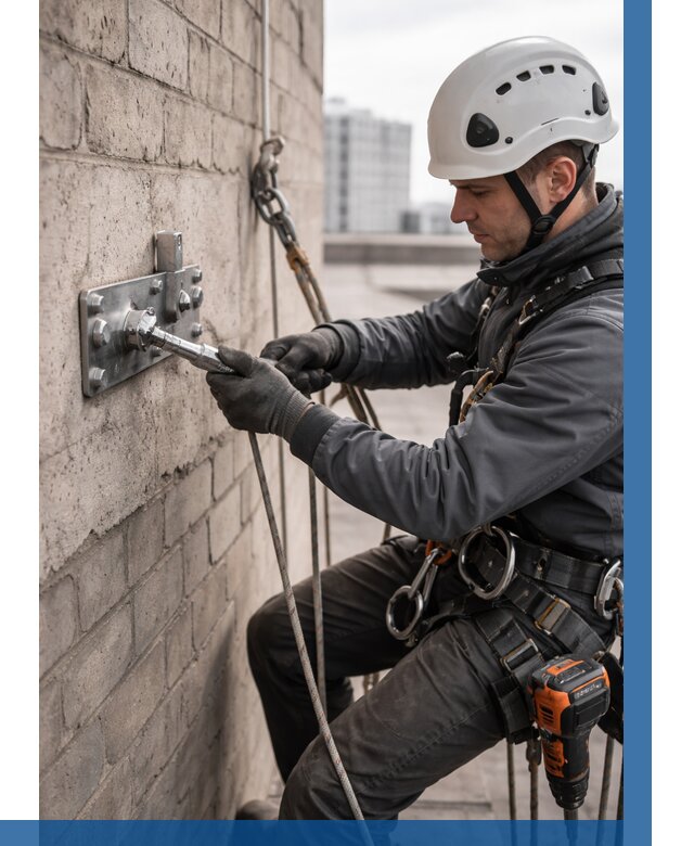 Установка анкерных точек в Мелеузе от 3580 р. | ВЫСОТНИК-Млз