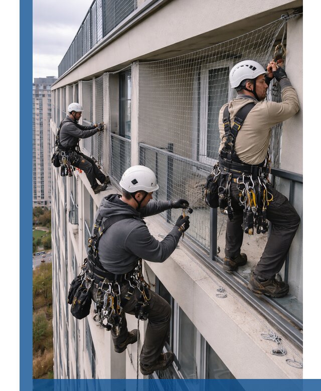 Профессиональный монтаж защитной сетки от птиц в Мелеузе