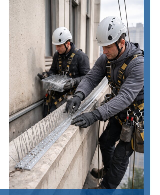 Установка шипов от птиц в Мелеузе от 869 р. | ВЫСОТНИК-Млз